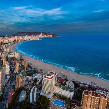 Benidorm from above, Spain