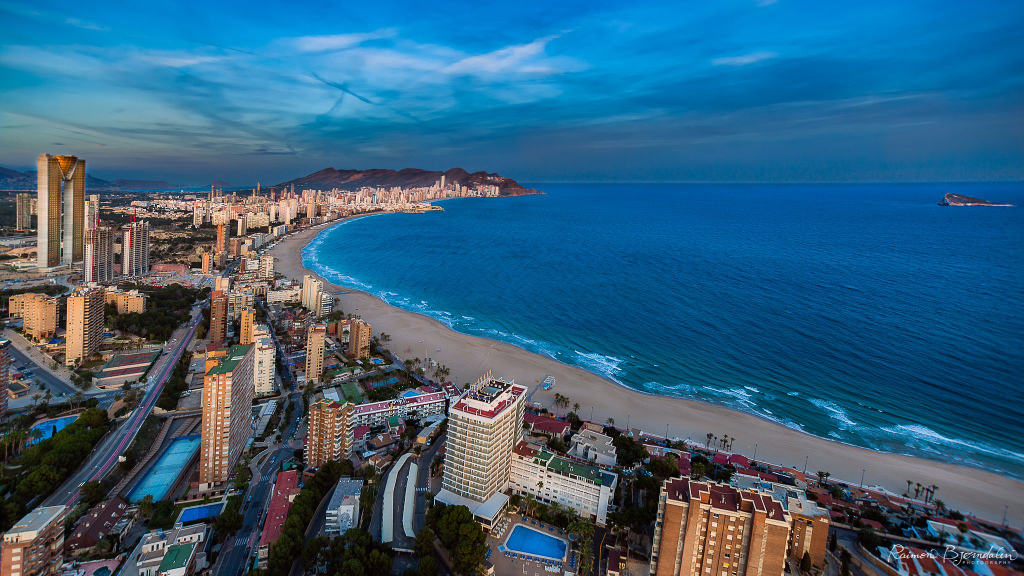 Benidorm from above, Spain