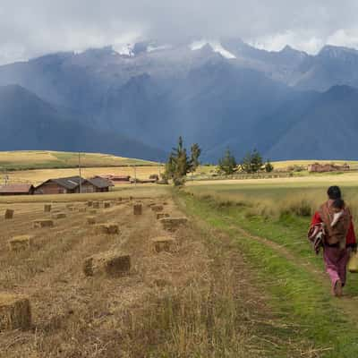 Between Maras et Chinchero, Peru