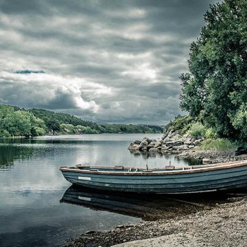Boat at the river side, Ireland