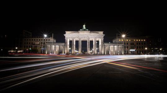 Brandenburg Gate from behind, Berlin