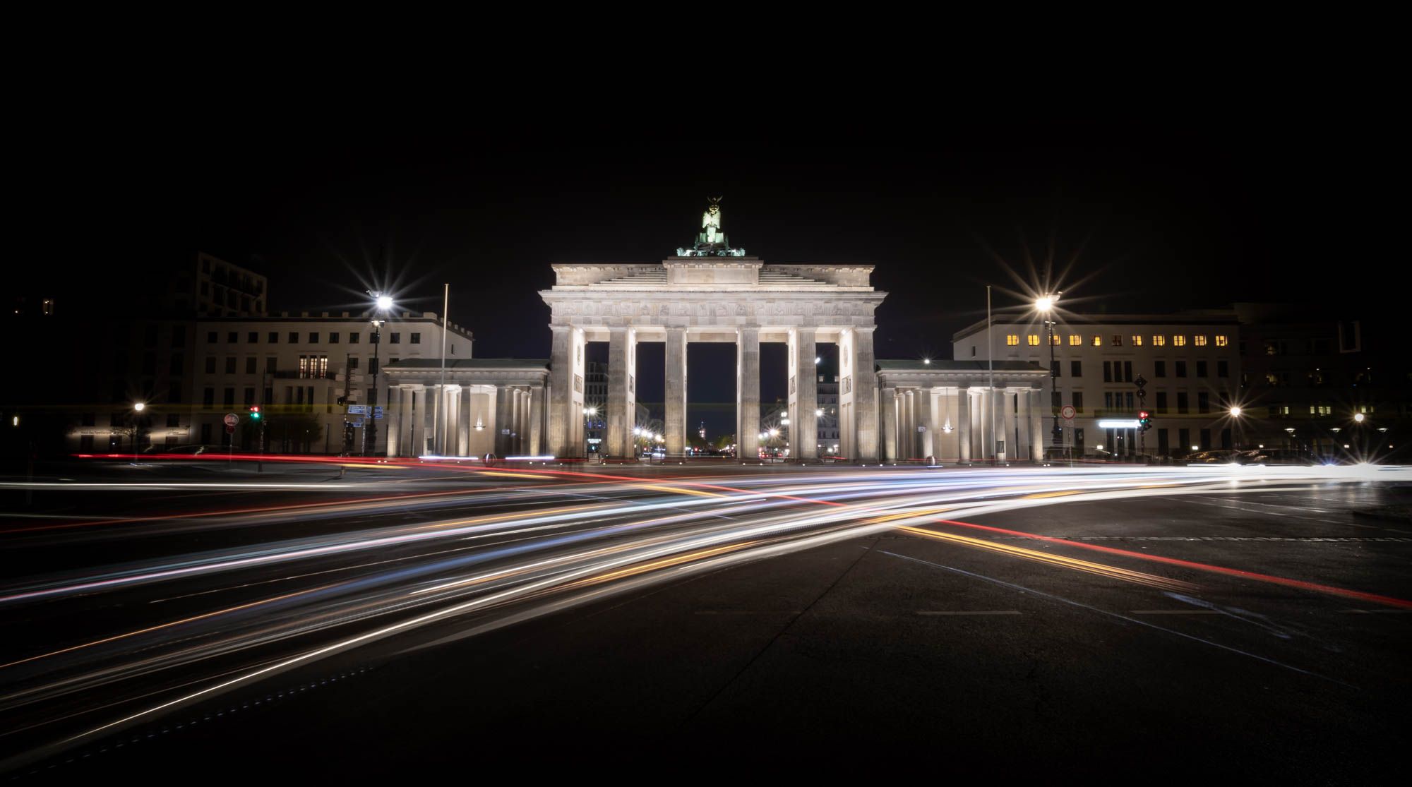 Brandenburg Gate from behind, Berlin, Germany