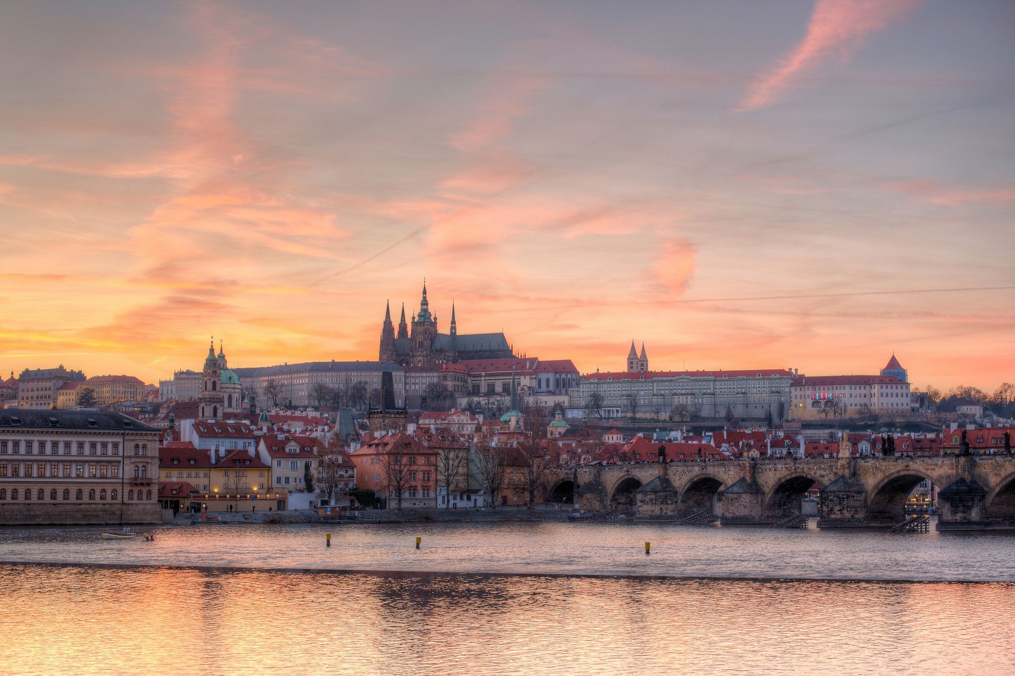 Charles Bridge and Prague Castle, Prague, Czech Republic