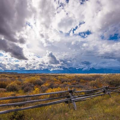 Cunningham Cabin in Grand Tetons National Park, USA