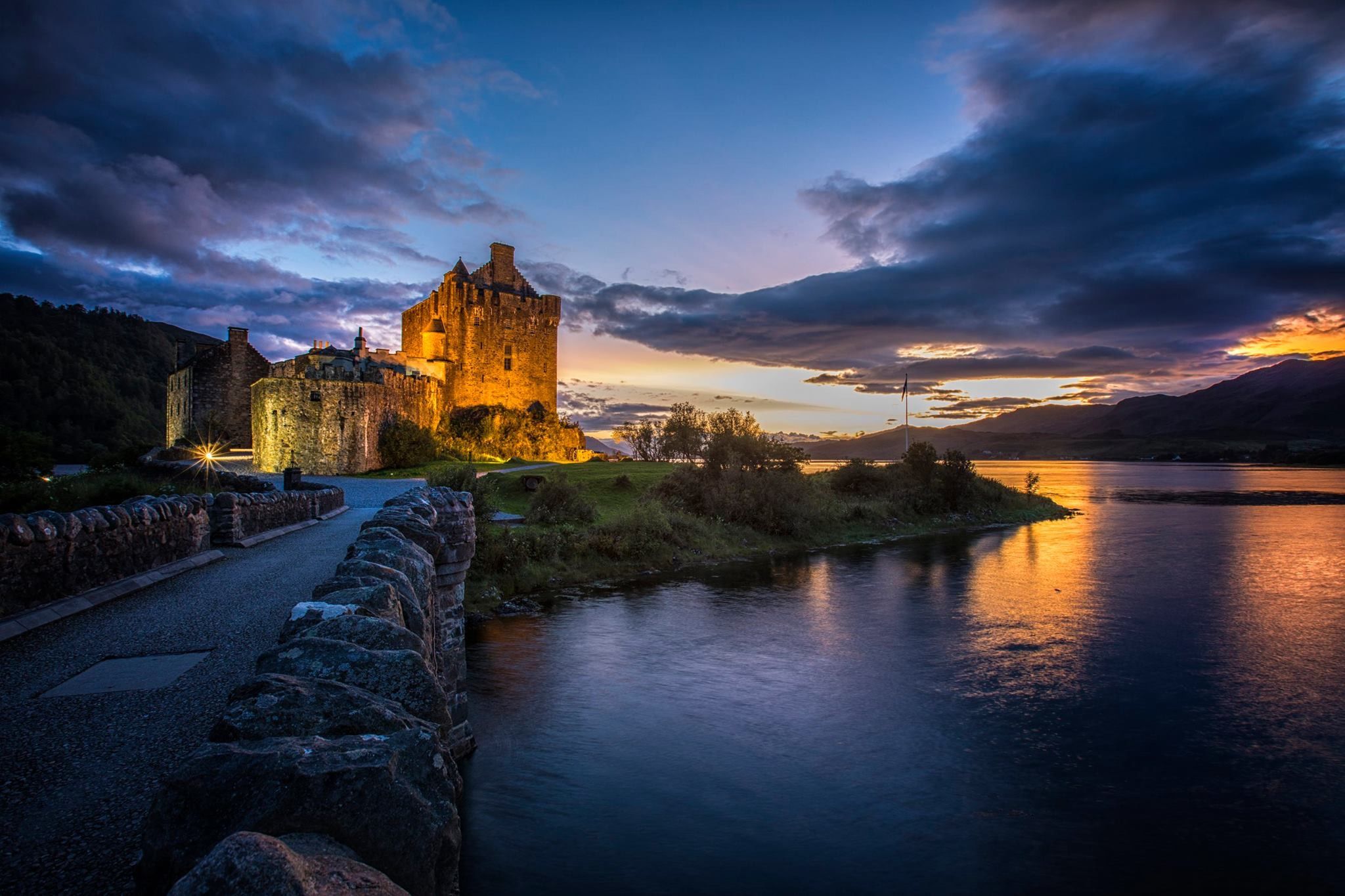 Entrance of Eilean Donan Castle, Scotland, United Kingdom