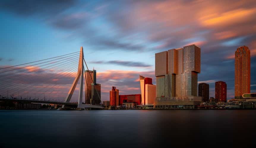Erasmus Bridge (south view), Rotterdam