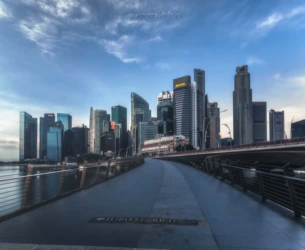 On the Esplanade Bridge