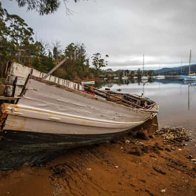 Fishing boat near Cygnet Tasmania, Australia