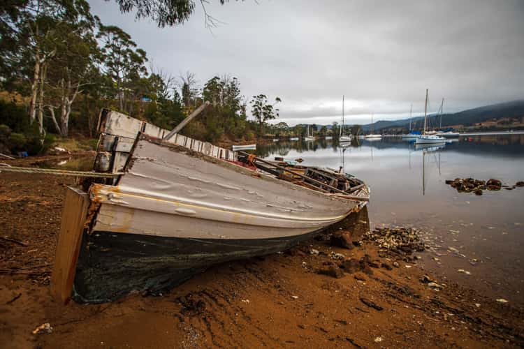 Fishing boat near Cygnet Tasmania