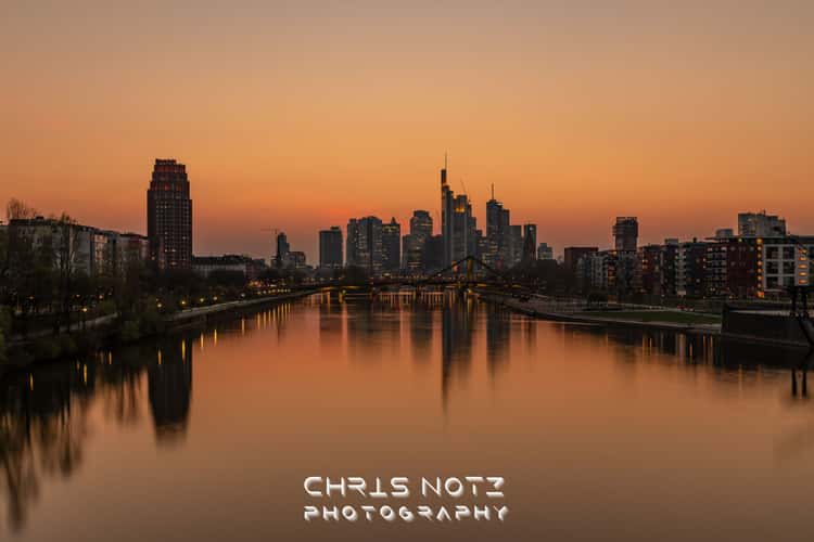 View from “Deutschherrenbridge“, Frankfurt am Main