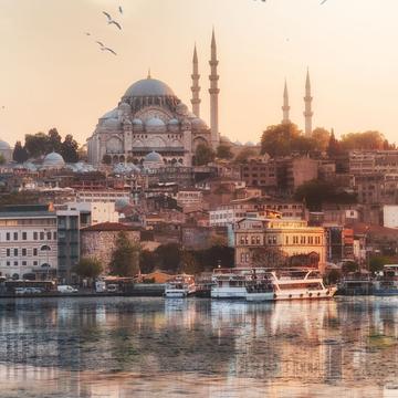 View from Galata Bridge, Istanbul, Turkey (Türkiye)