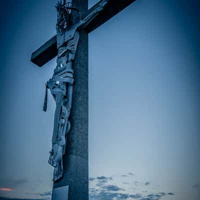 Jesus Christ on cross - Summano Mountain, Italy