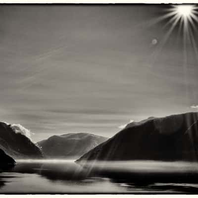 just before Ulvik, Norway