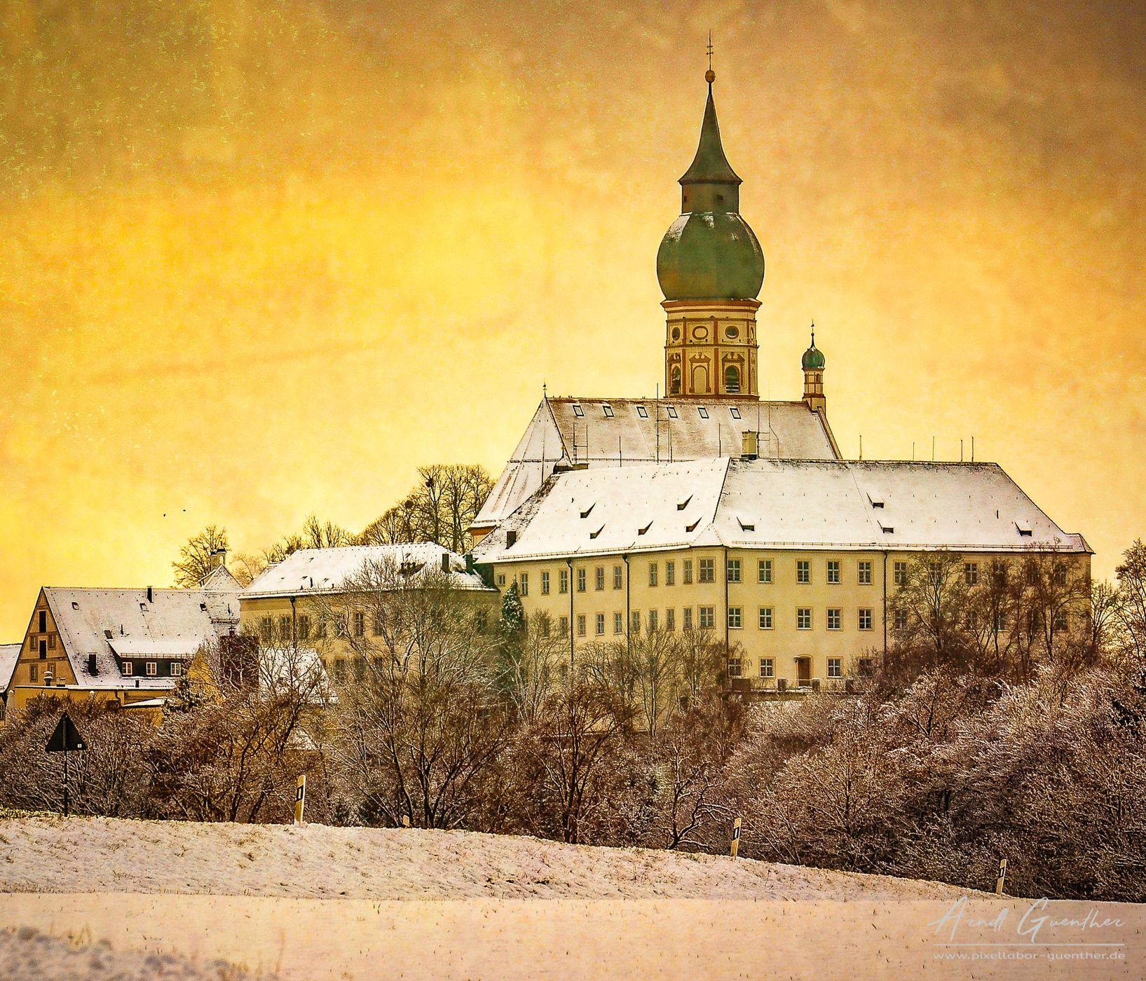 Monestery Andechs in Winter, Germany