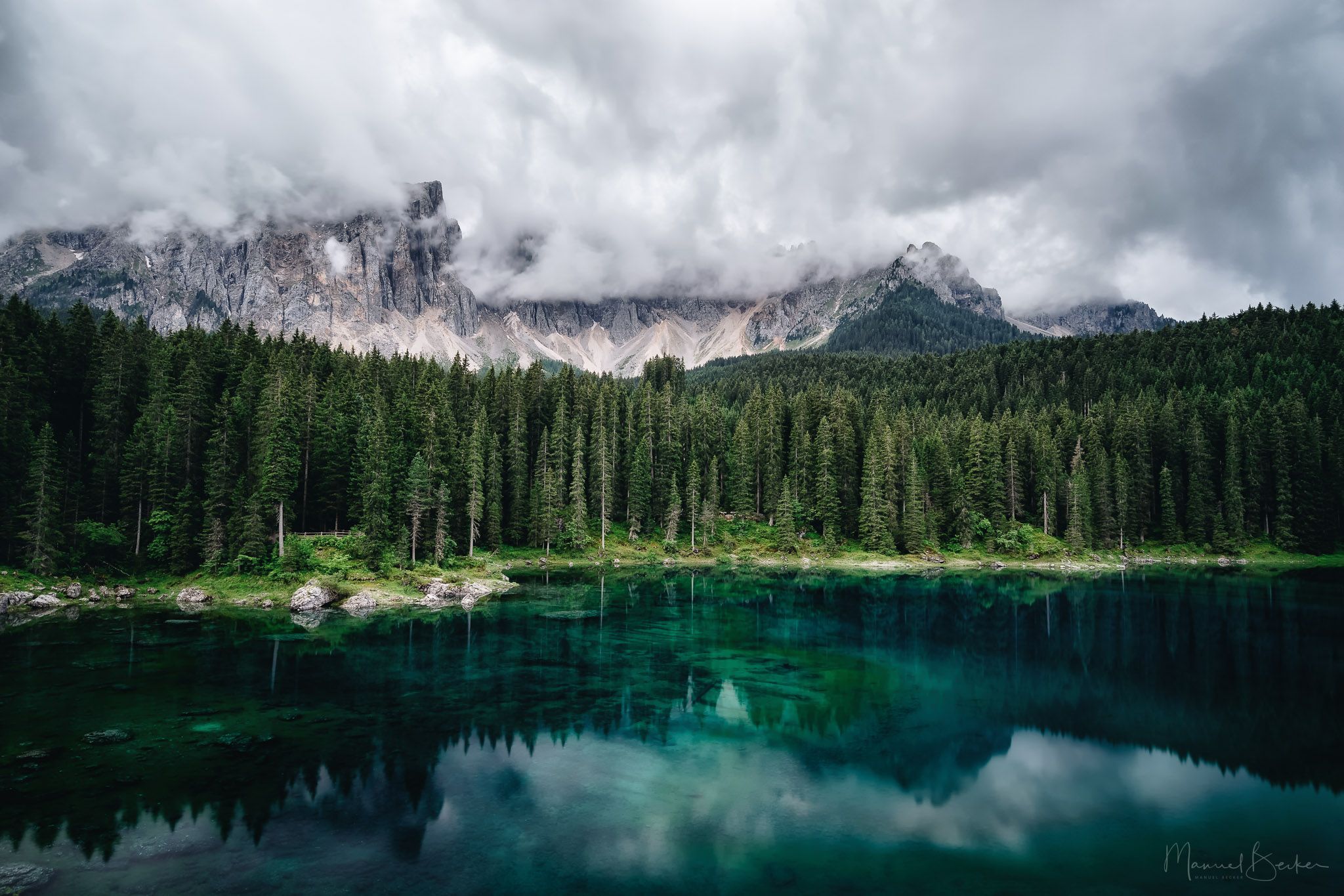 Lake Carezza, Dolomites, Italy
