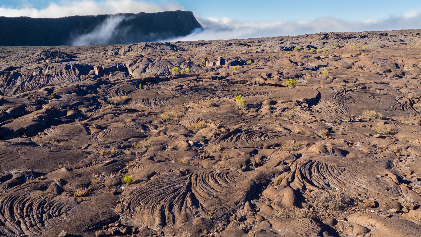 Lava fields  at Piton de la fournaise, Reunion