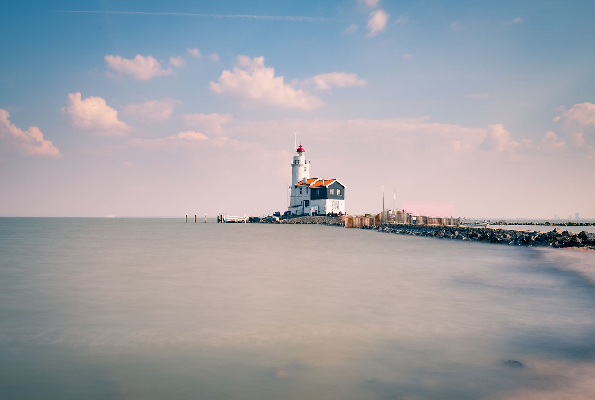 Lighthouse at Marken, Netherlands