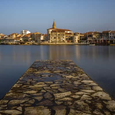 Little bay in the old town of Umag, Istria, Croatia