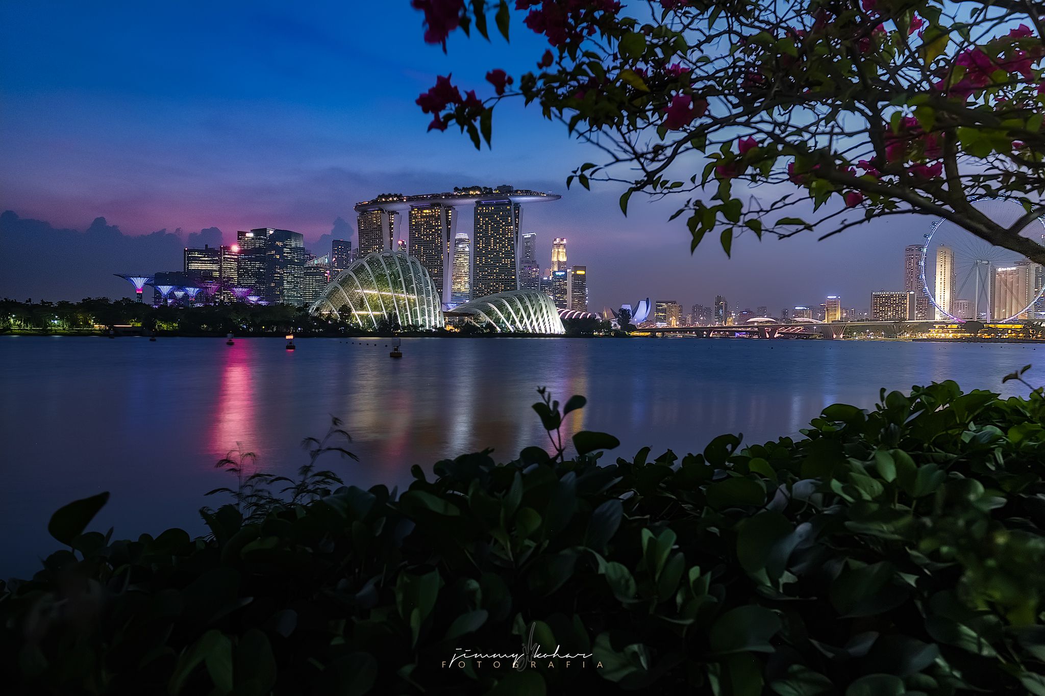 Marina Bay Sands from Marina Barrage, Singapore