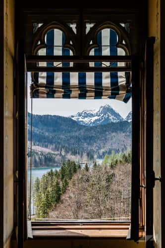 Neuschwanstein Castle form Hohenschwangau Castle