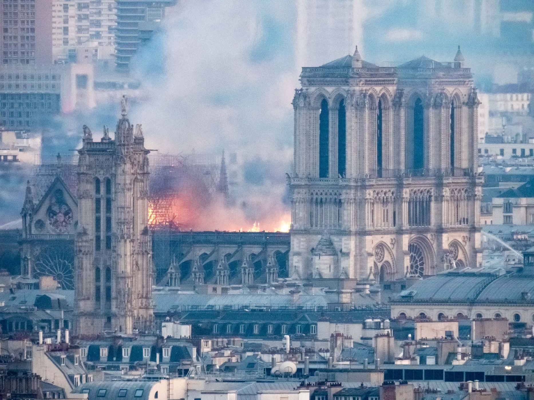 Notre Dame from Montmartre, France