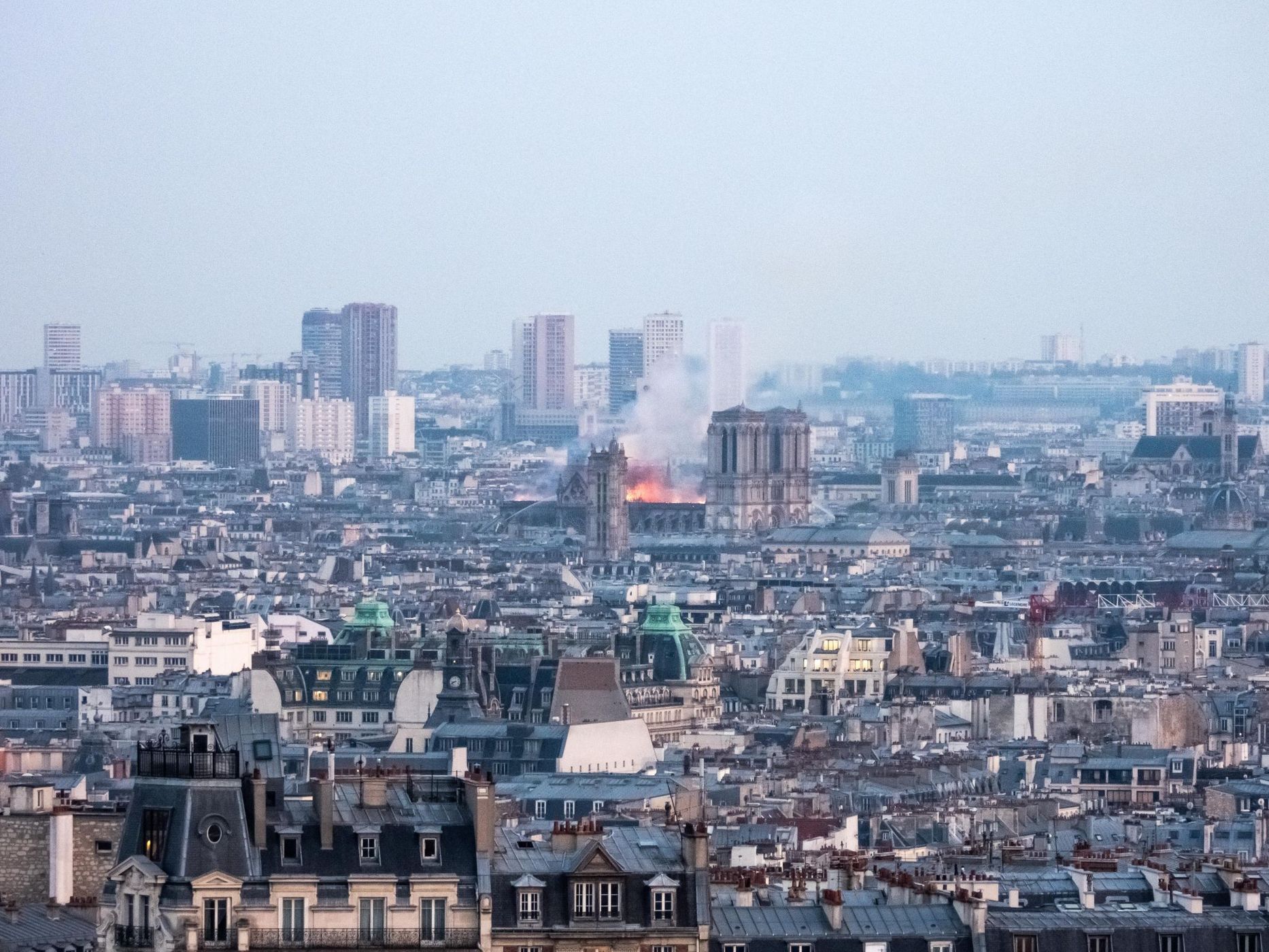 Notre Dame from Montmartre, France