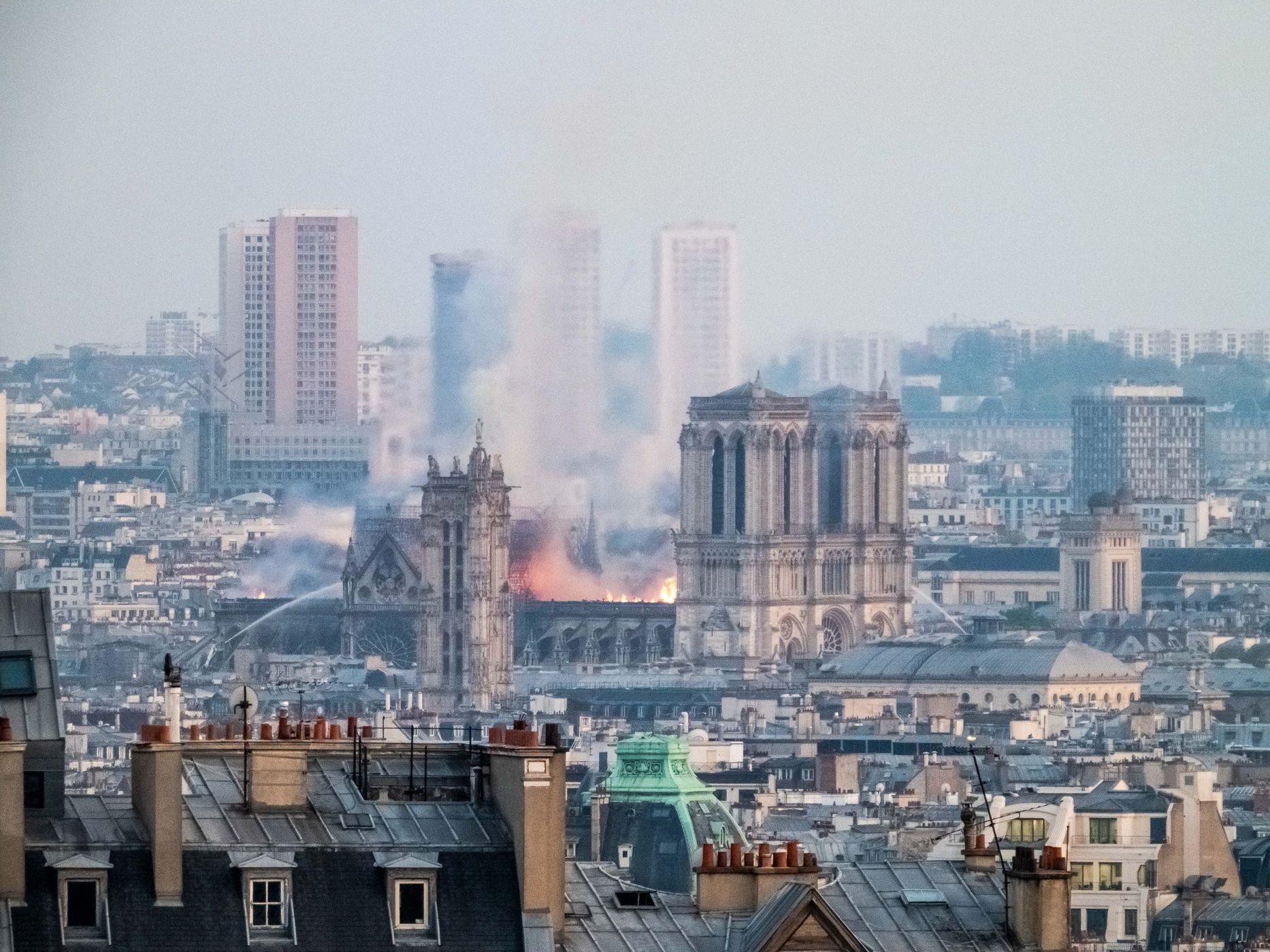 Notre Dame from Montmartre, France