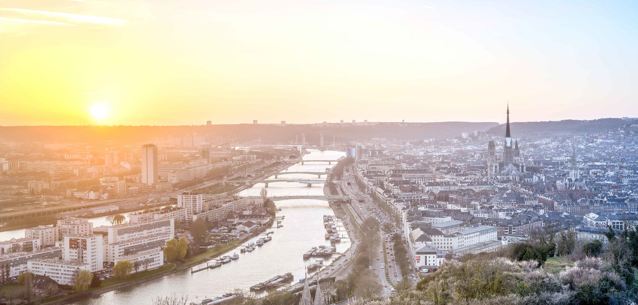 Panorama  De La Côte Sainte Catherine, France