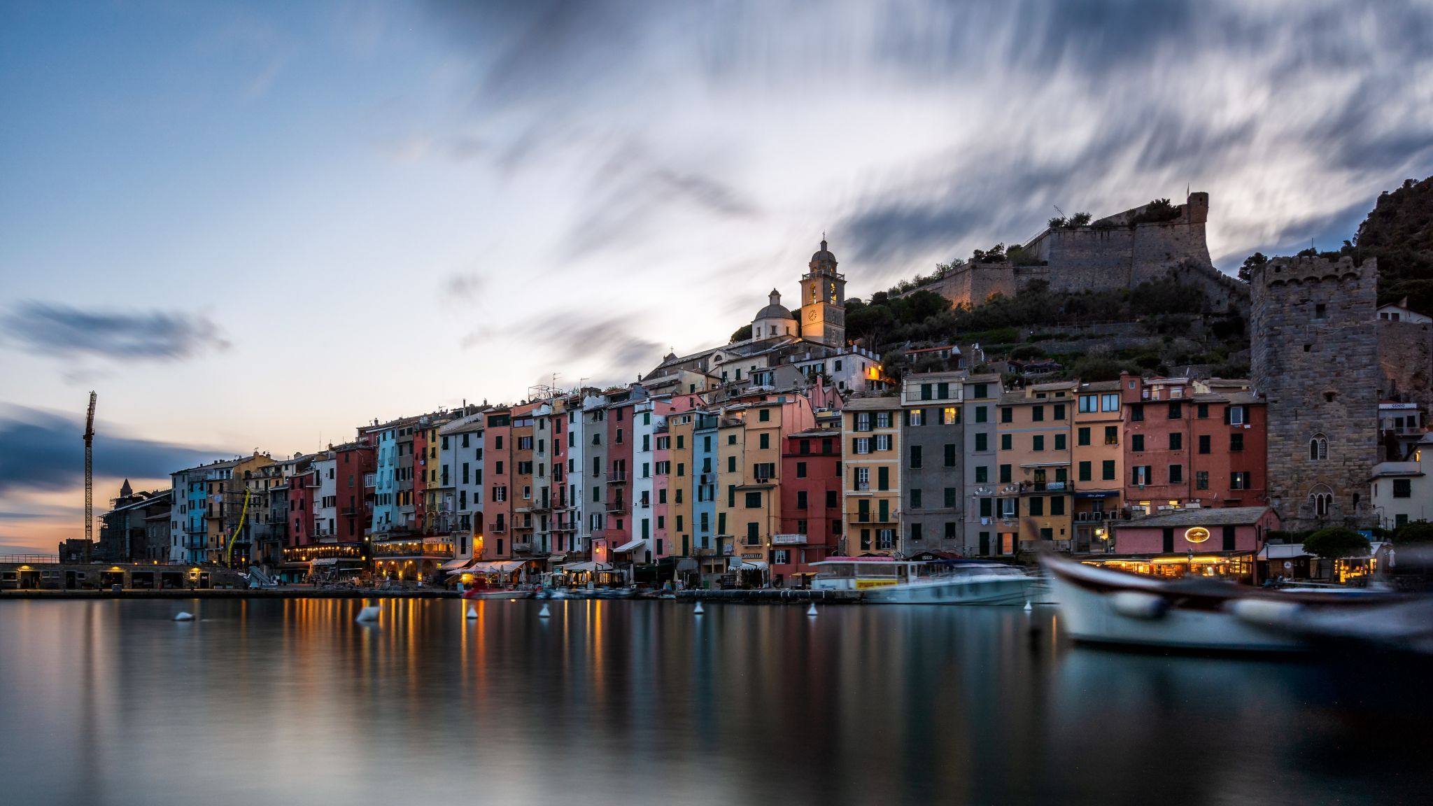 Panoramic view of Portovenere, Italy