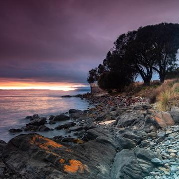 Piermont Retreat beach sunrise Tasmania, Australia