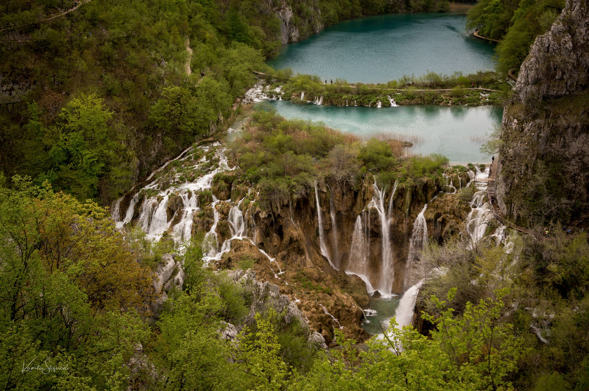 Plitvice Lakes as seen on postcards, Croatia