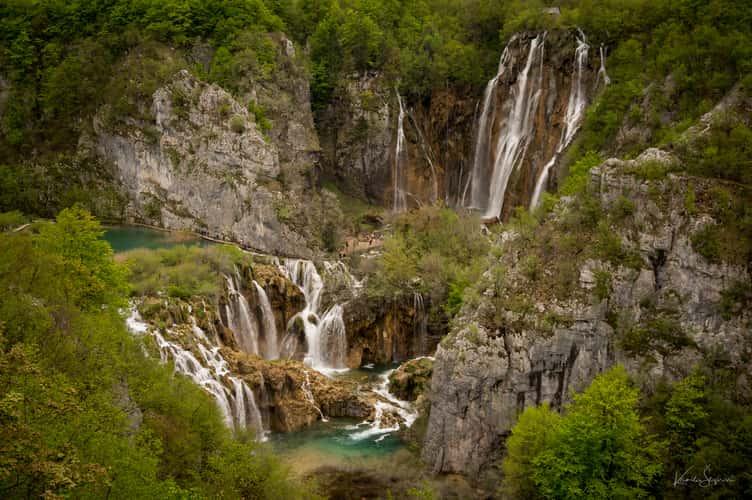 Plitvice National Park, Lower Lakes Waterfall Overview