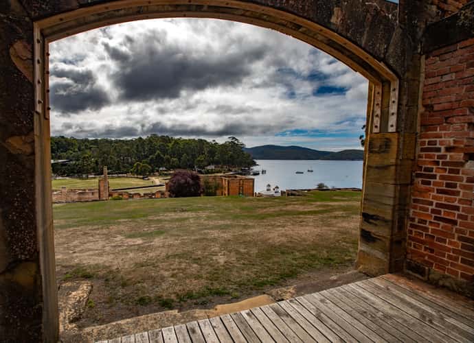 Port Arthur looking through a window Tasmania