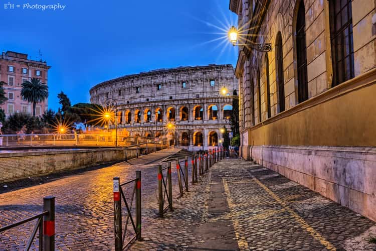 Colosseum from Via Vittorino de Feltre, Rome