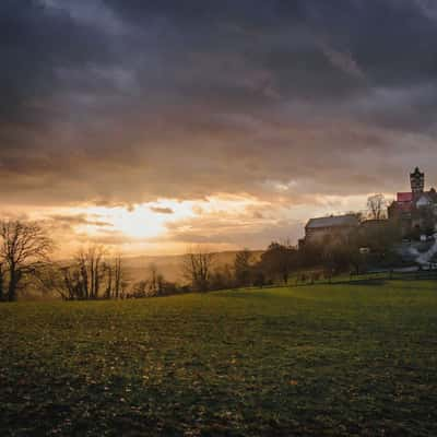 Ronneburg at Sunset, Germany