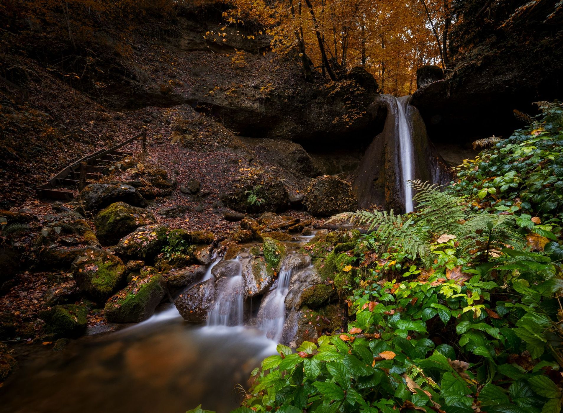 Schwarzenbach Wasserfälle, Switzerland