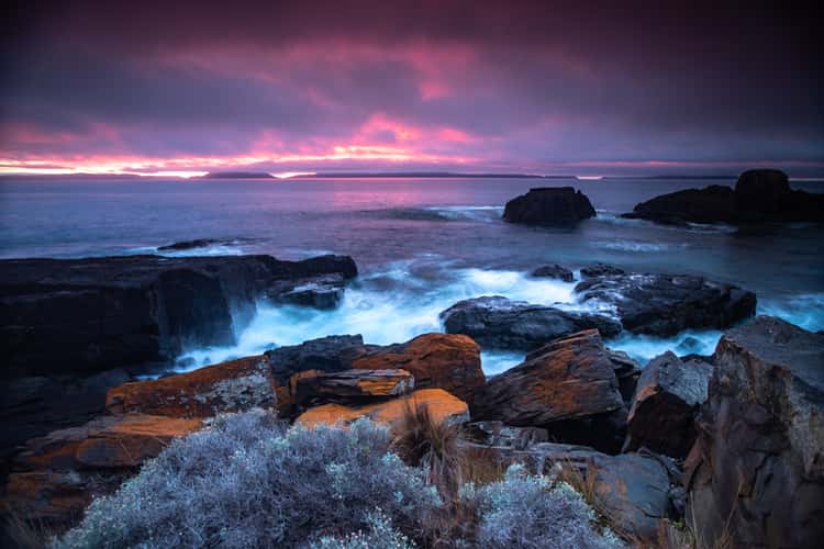 Spiky Beach sunrise Swansea Tasmania