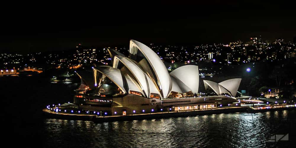 View from Sydney Harbour Bridge 