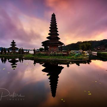 Ulun Danu Temple at Beratan Lake, Indonesia