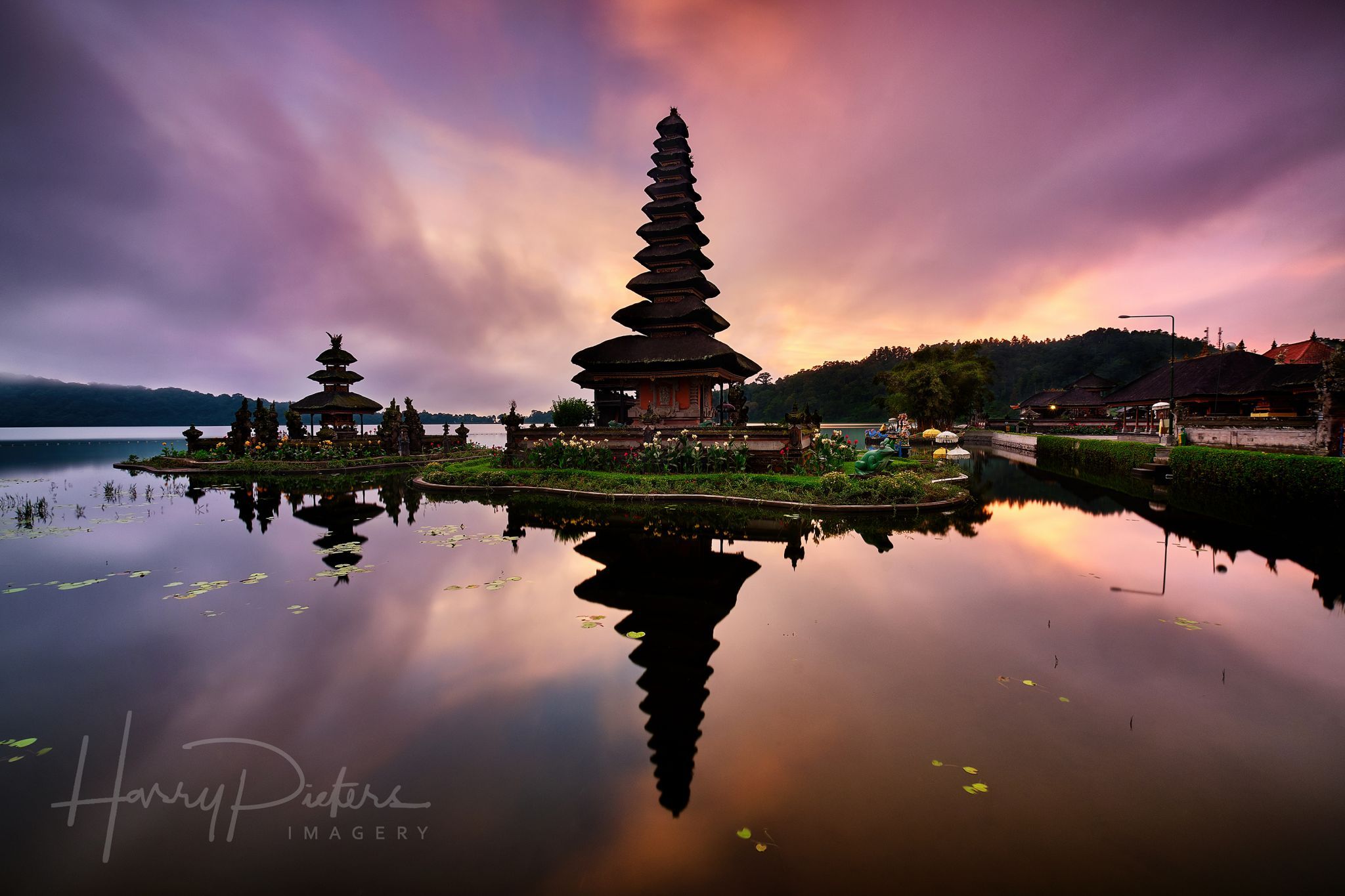 Ulun Danu Temple at Beratan Lake, Indonesia