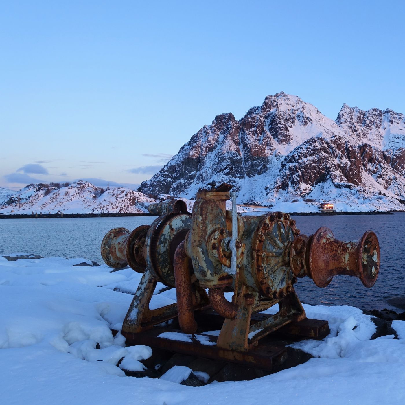 Beach by Henningsvær, Norway