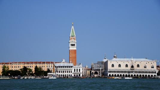 View in the church tower of San Giorgio in Venice