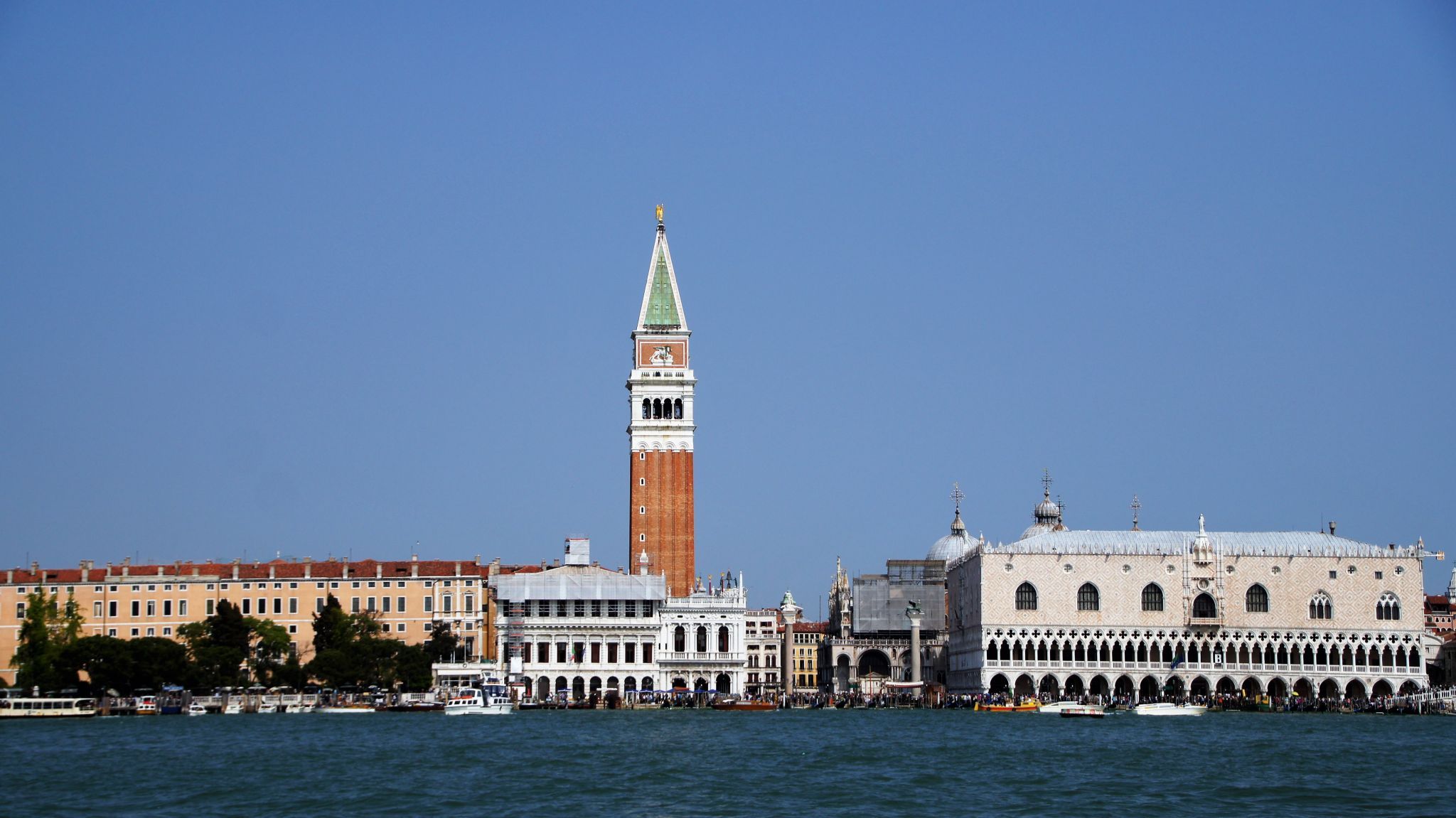 View from the church tower of San Giorgio in Venice, Italy