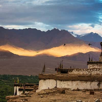 View from Thiksey Monastery, India