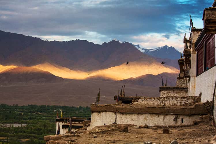 View from Thiksey Monastery