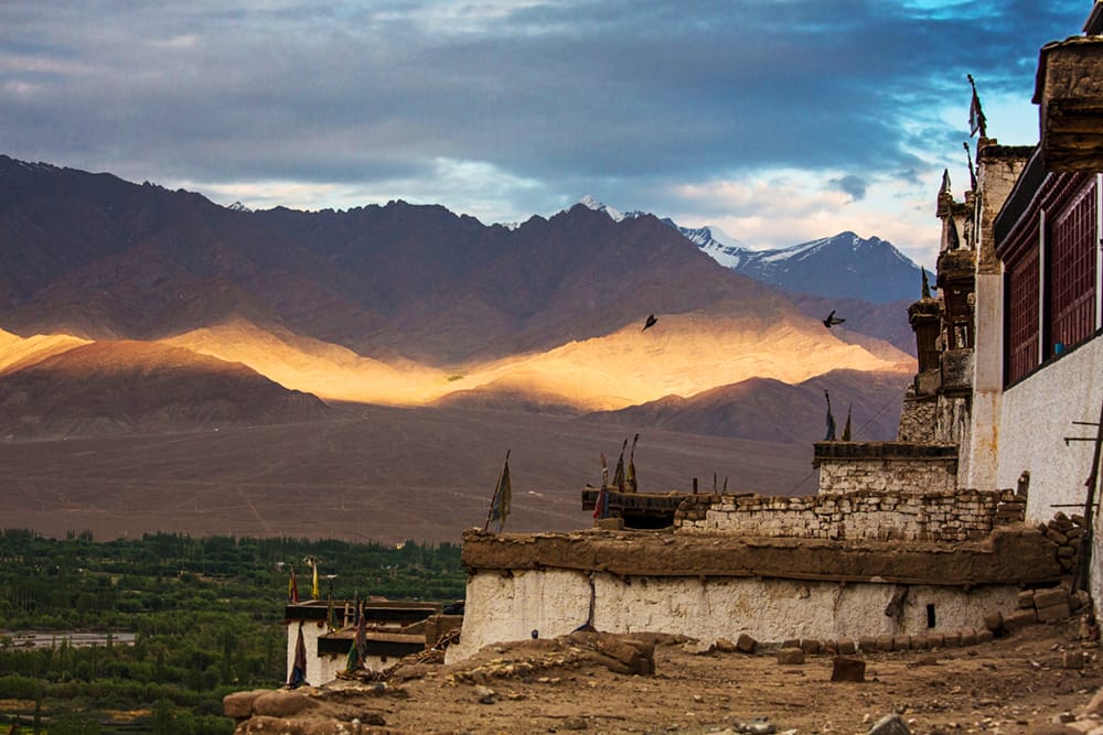 View from Thiksey Monastery, India