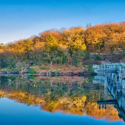 Burrator reservoir dam, United Kingdom