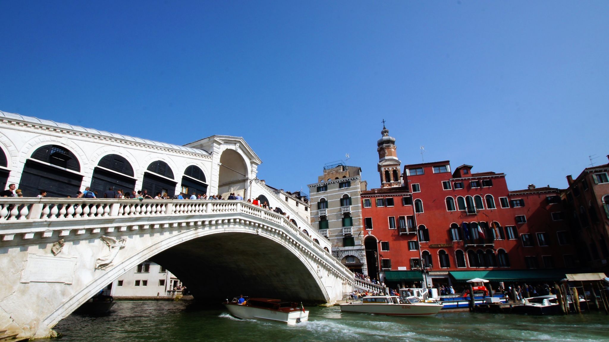 Rialto Bridge from the south, Venice, Italy