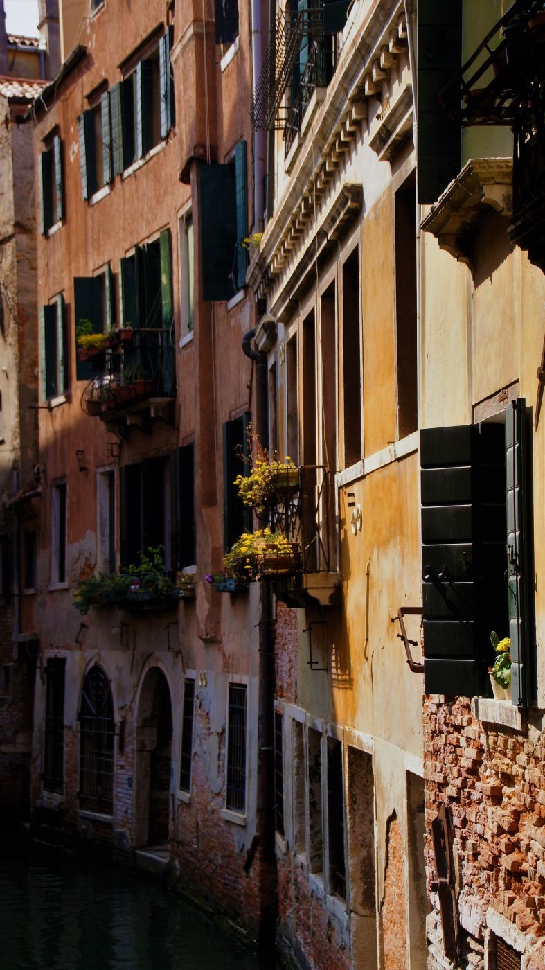 View to the west from Ponte dell'Accademia, Venice, Italy