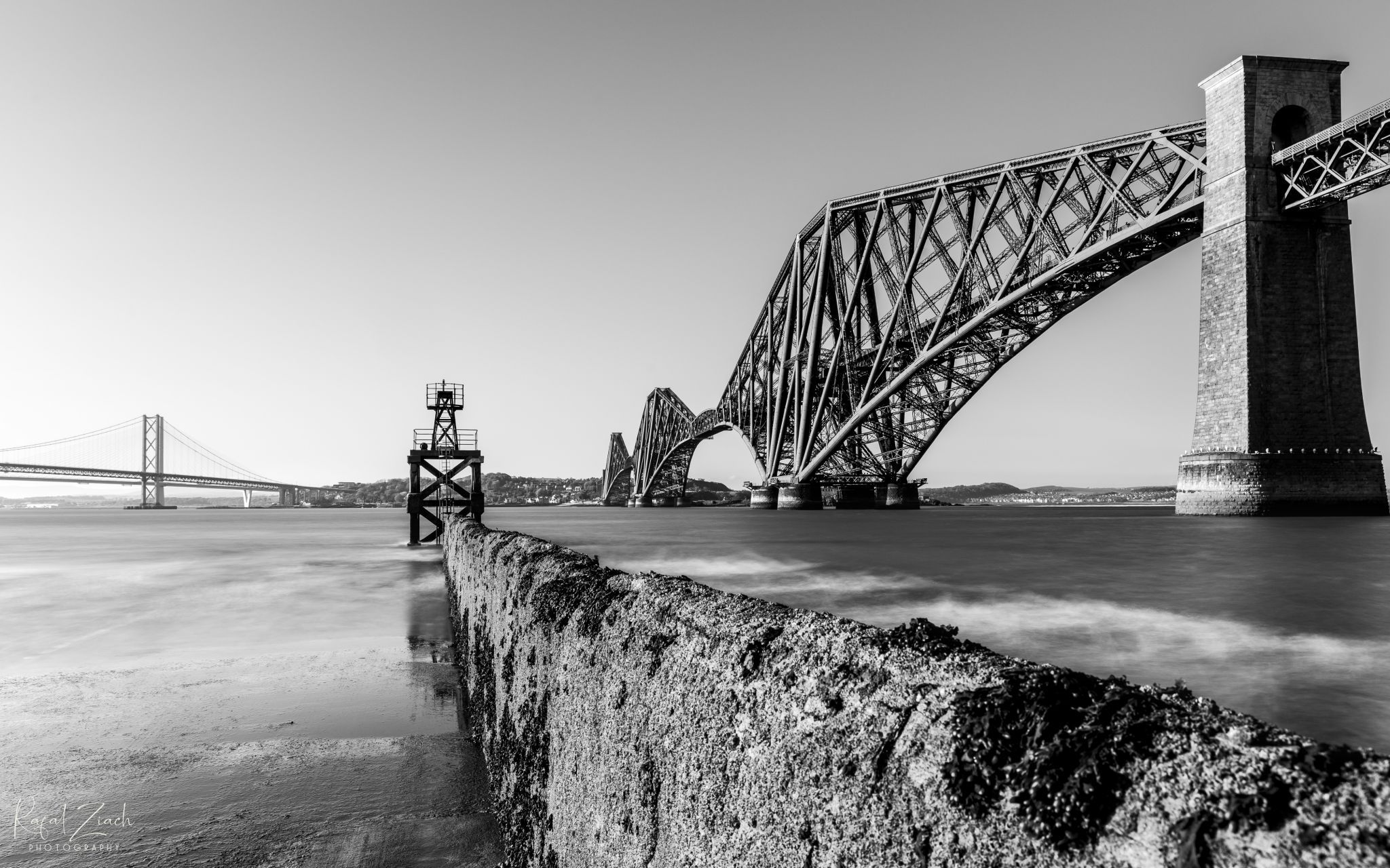 Close up from the Forth Bridge, Edinburgh, United Kingdom